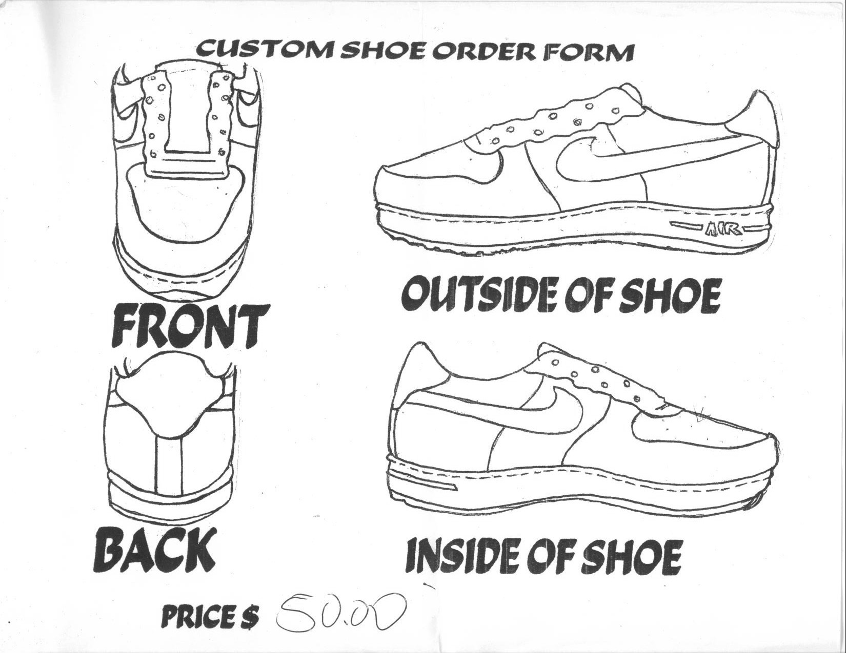Custom Shoe Order